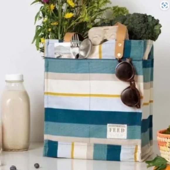 Feed Project Canvas Market Tote Bag - New! - Picture 1 of 6